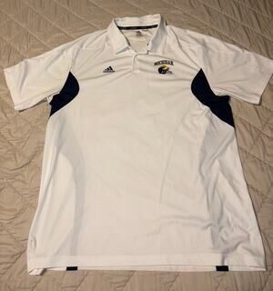 Adidas Michigan Wolverines Polo Shirt Men's 2XL White